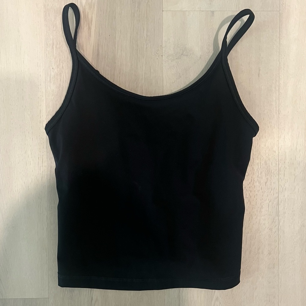 Everlane The Perform Cami Black Brami‎ Scoop Neck Tank Top Adjustable xxs - Picture 5 of 7